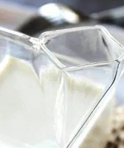 square milk glass milk box glass mug milk box cup