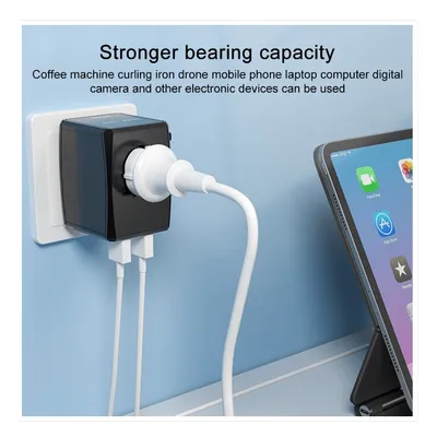 Universal GaN Travel Adapter PD Type-C 65W for MacBook laptop
