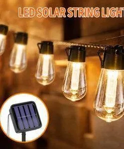 LED Solar String Lights Decoration Waterproof Garden Light Bulb