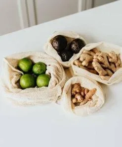 100% Organic Cotton Reusable Produce Bags Eco-Friendly bag