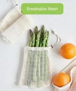 100% Organic Cotton Reusable Produce Bags Eco-Friendly bag