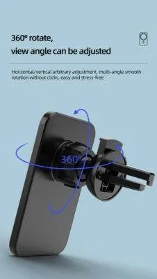 15W MagSafe Car Charger Mount iPhone Holder Black