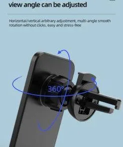 15W MagSafe Car Charger Mount iPhone Holder Black