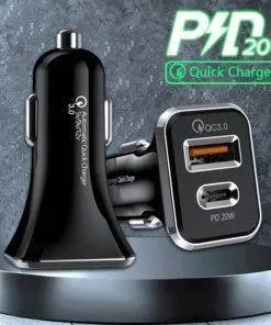 20w Fast USB-C QC PD Car Charger