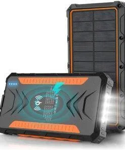 36000mAh Heavy Duty Solar Wireless Charging Power Bank