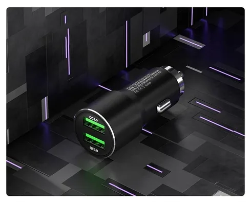 36w Ultra-Fast Dual QC USB-C Type-C Car Charger