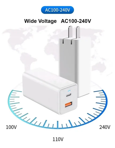 65W Type-C USB-C PD USB Fast Wall Charger