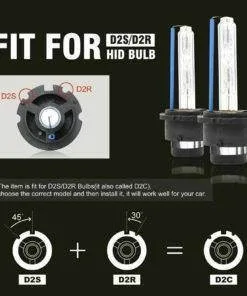 2PCs D2S D2R D2C Car 35W Xenon HID headlight Bulbs