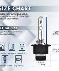 2PCs D2S D2R D2C Car 35W Xenon HID headlight Bulbs