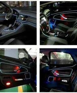 Car Interior Music Flashing EL LED Atmosphere Neon Strip 7M