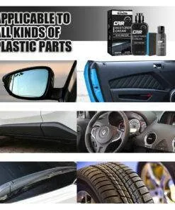 Car Interior Plastic Leather Restorer Cream + Sponge Set
