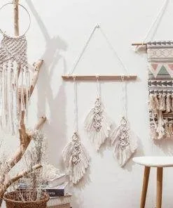 Bohemian Tapestry Home Wall Hangings Ornament Boho Macrame Wall Decorations