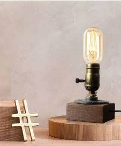 Modern Industrial Retro Edison Bedside Desk Lamp