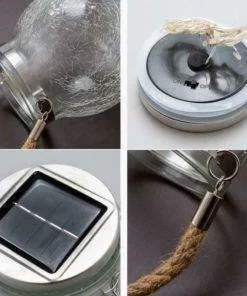 LED Crack Ball Glass Garden Lights
