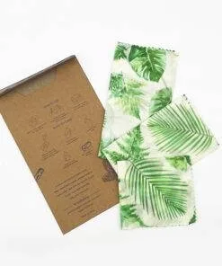 Eco-Friendly Reusable Beeswax Food Wraps-Monstera