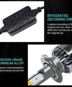 9005 HB3 LED Headlight bulbs adjustable colour 3000/4300/6000k low/high beam