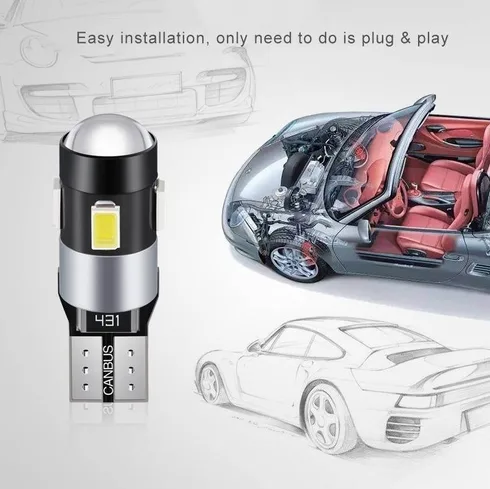 T10 Canbus LED park light bulb with 5630 SMD 129.1lm High Lumen Super Bright