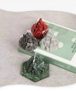 Elegant Iceberg Fragrance Scented Candle with Marble Coaster
