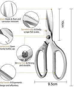 Multifunctional Kitchen Shears Stainless Steel Scissors