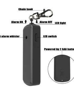 Personal Alarm Siren 130dB with LED Torch