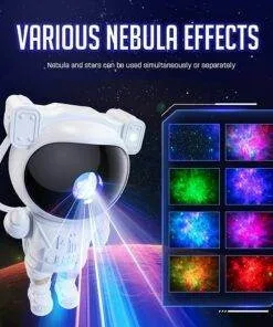 Star Projector Galaxy Night Light Spaceman Lamp