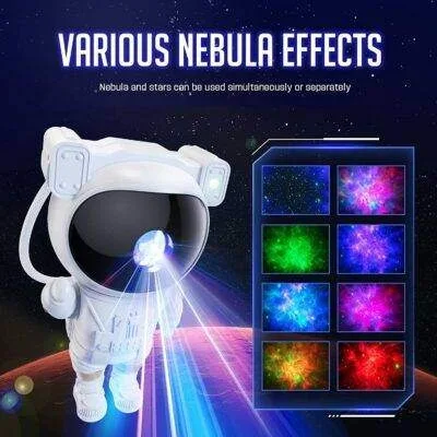 Star Projector Galaxy Night Light Spaceman Lamp