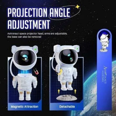 Star Projector Galaxy Night Light Spaceman Lamp