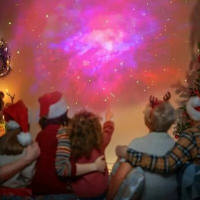 Star Projector Galaxy Night Light Spaceman Lamp