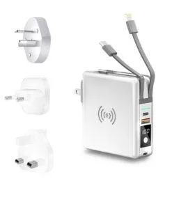 Ultimate 5 in 1 10000mAh Travel Power Bank Adapter Universal Charger