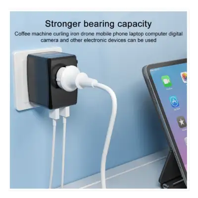 Universal GaN Travel Adapter PD Type-C 65W for MacBook laptop