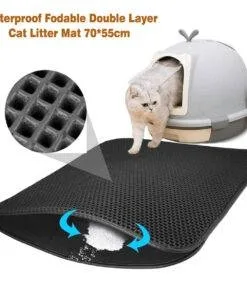 Waterproof Pet Cat Litter Mat Double Layer