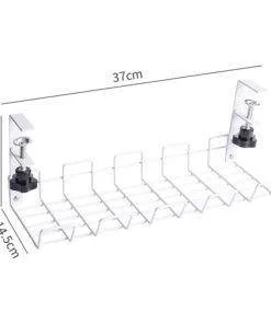 Wire cable Organiser Basket Shelf Desk Storage Rack