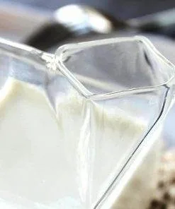 square milk glass milk box glass mug milk box cup