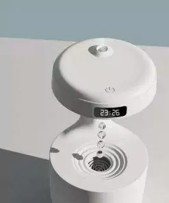 Anti-Gravity Air Humidifier Water Droplets Clock Lamp