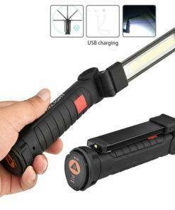 COB LED Torch USB Rechargeable Multi-Function Folding Work Light