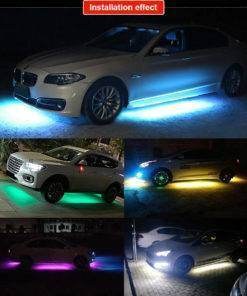 Car Chassis Flexible Strip Neon Glow Lights Auto RGB Underglow Decorative Atmosphere Lamp