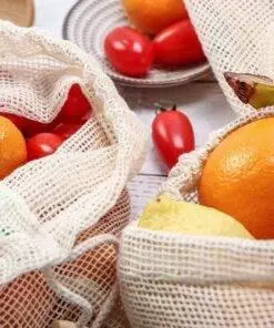 100% Organic Cotton Reusable Produce Bags Eco-Friendly bag