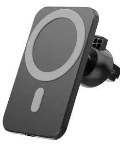 15W MagSafe Car Charger Mount iPhone Holder Black