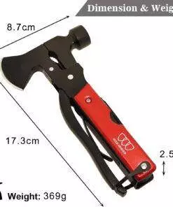 18-in-1 Axe Hammer Camping Tool Survival Knife Kit