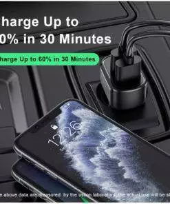 30w Fast Charging 3 Port Type-C PD USB Car Charger