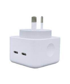 40W Dual USB-C Type-C PD Wall Charger Adapter for iPhone Samsung