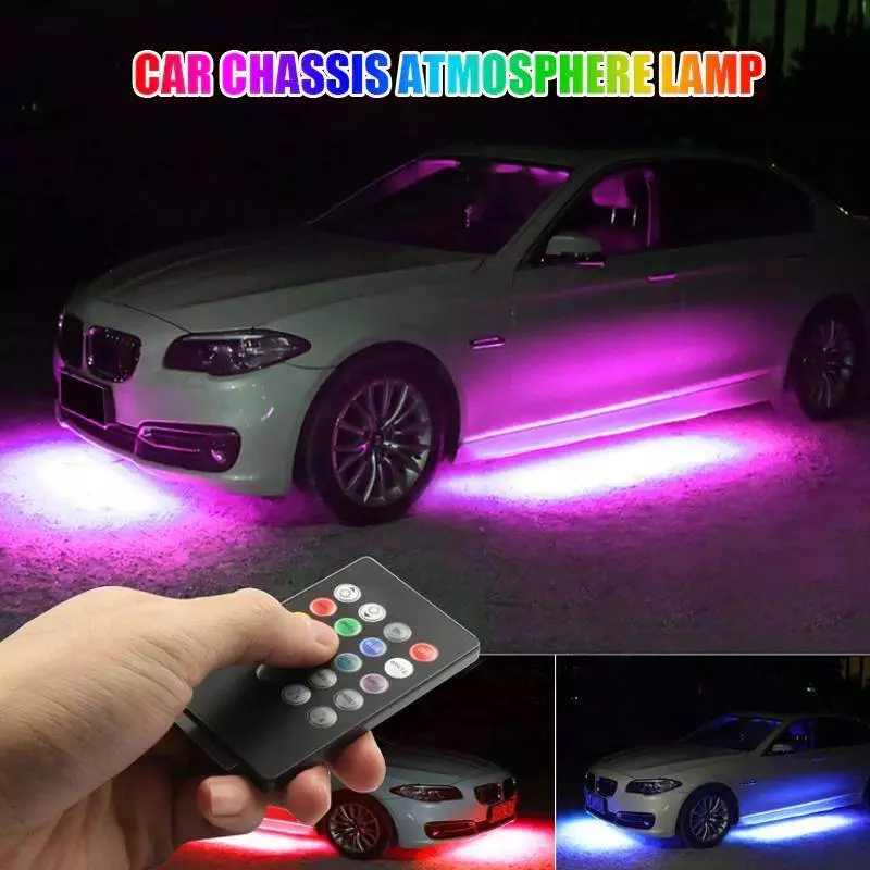 Car Chassis Flexible Strip Neon Glow Lights Auto RGB Underglow Decorative  Atmosphere Lamp - Purified NZ