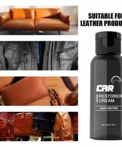 Car Interior Plastic Leather Restorer Cream + Sponge Set