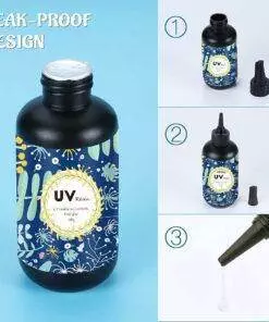 Crystal Clear Ultraviolet Fast Curing UV Resin 100G