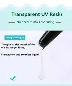 Crystal Clear Ultraviolet Fast Curing UV Resin 100G