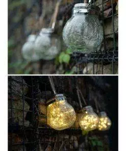 LED Crack Ball Glass Garden Lights