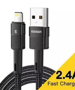 Essager 2.4A Nylon USB to lightning charging cable for iPhone