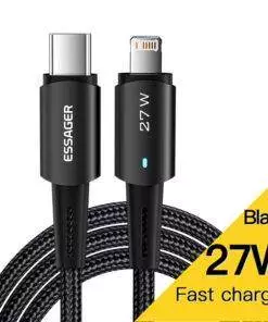 Essager 27W Nylon PD Type-C USB-C to Lightning for iPhone