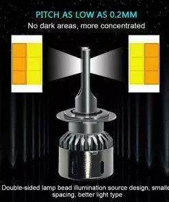 9005 HB3 LED Headlight bulbs adjustable colour 3000/4300/6000k low/high beam