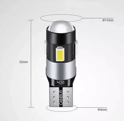 T10 Canbus LED park light bulb 5630 SMD 129.1lm High Lumen Super Bright -  Purified NZ